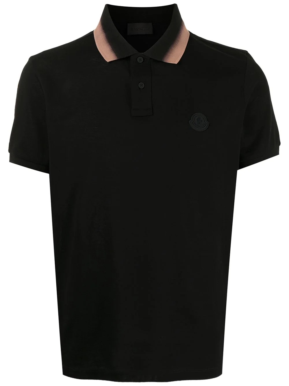 logo-patch polo shirt - 1