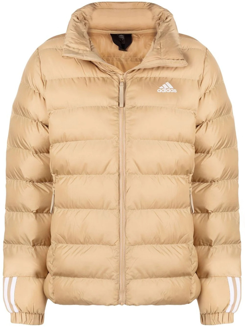 embroidered-logo padded jacket 1