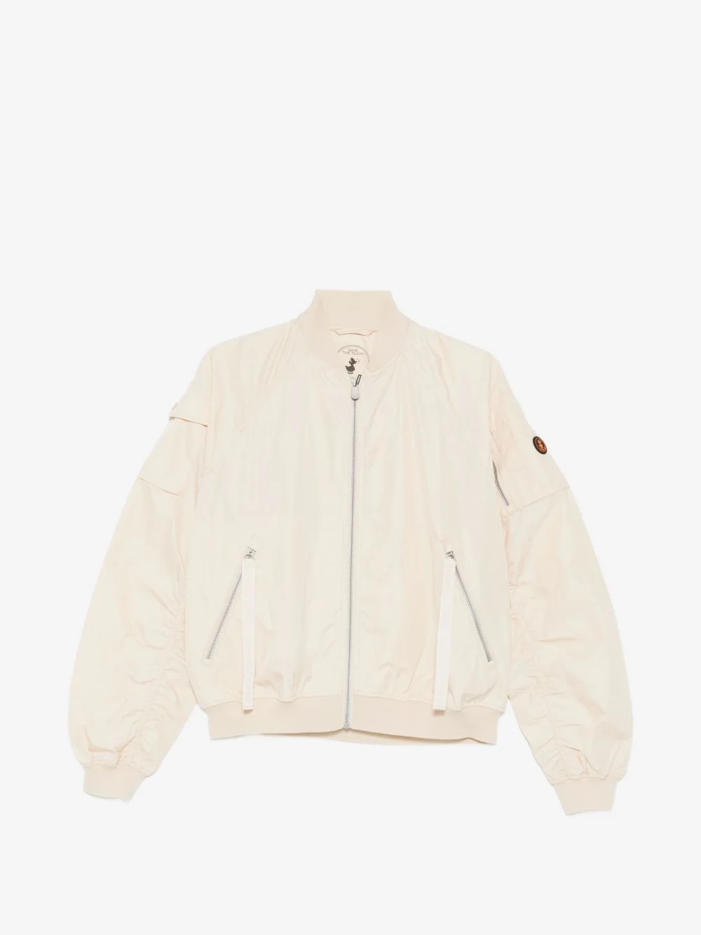 logo-patch bomber jacket - 1