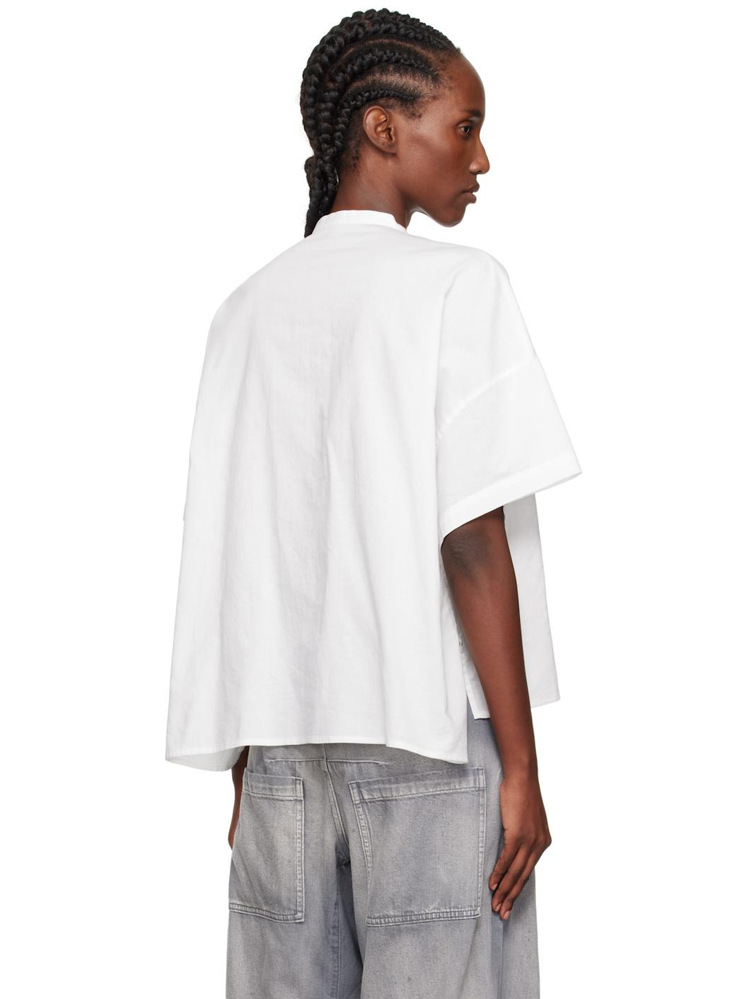 White N-Half Sleeve Box Shirt - 3