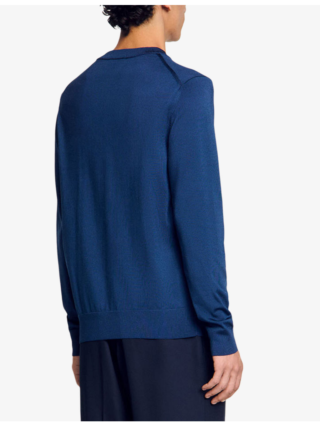 Crewneck fine-knit jumper - 4