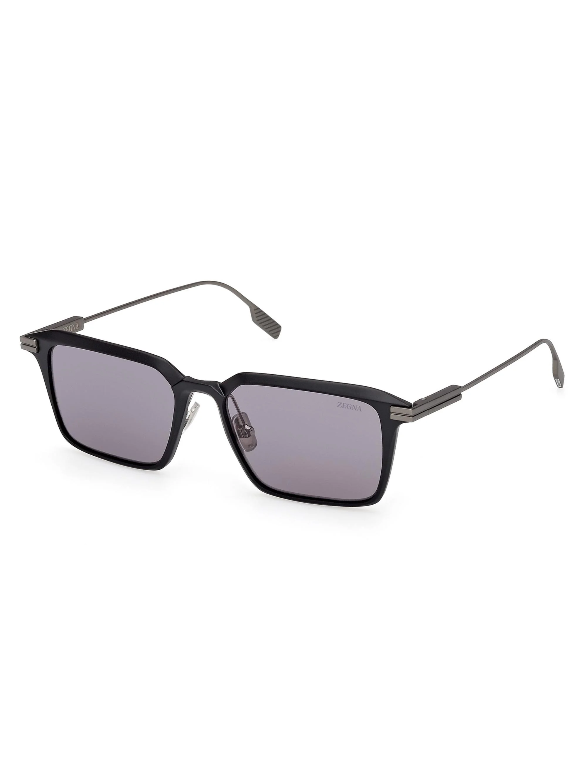 Men's 55MM Square Sunglasses - Matte Dark Grey - 1