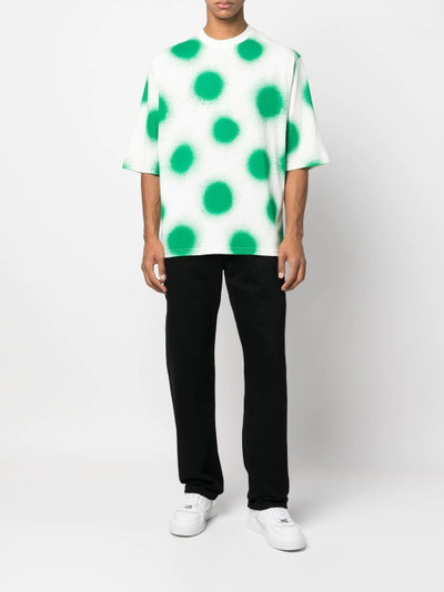 Moncler polka dot-print short-sleeved T-shirt outlook