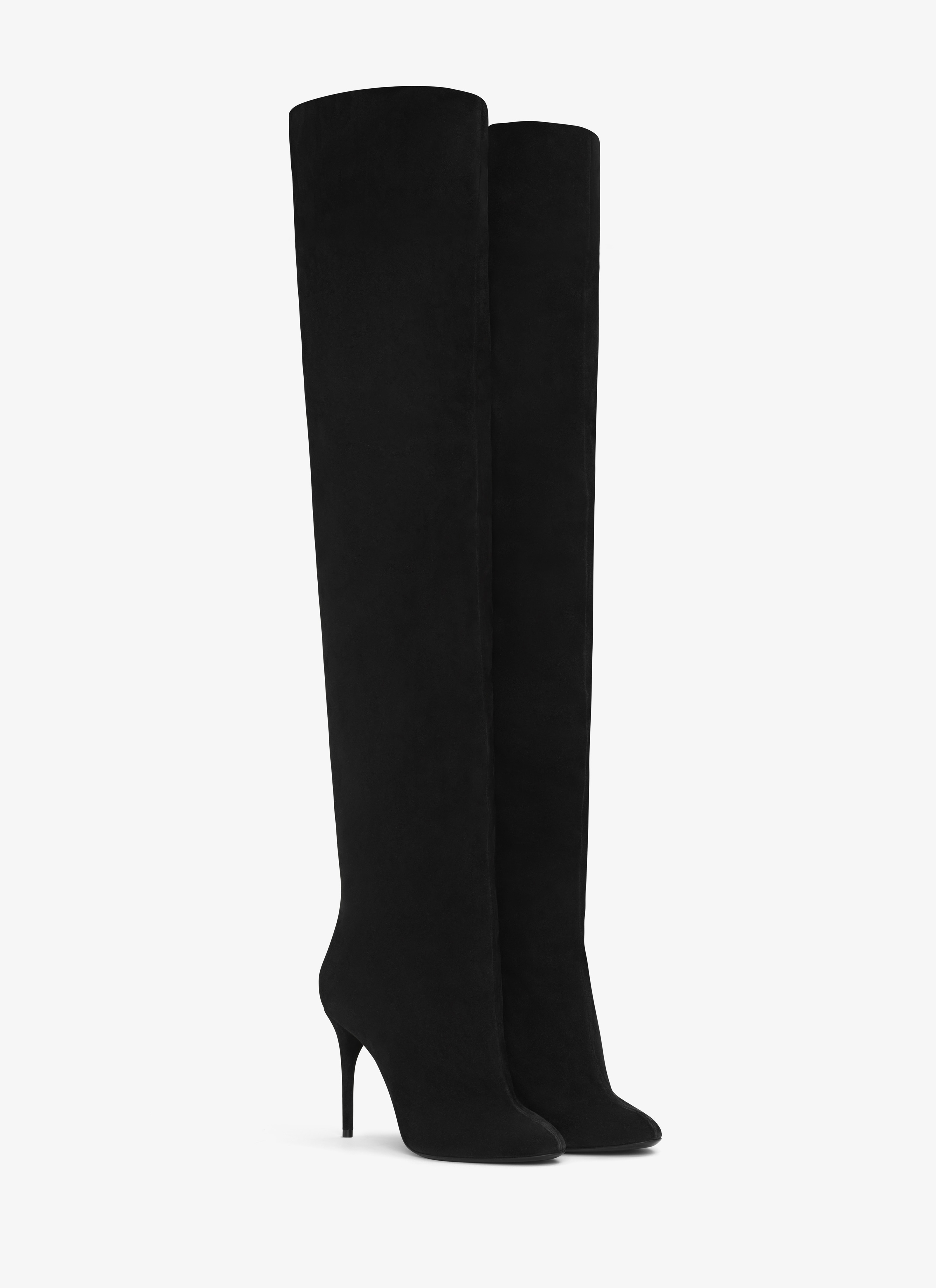 DECOLLETE CUISSARDES IN SUEDE CALFSKIN - 3