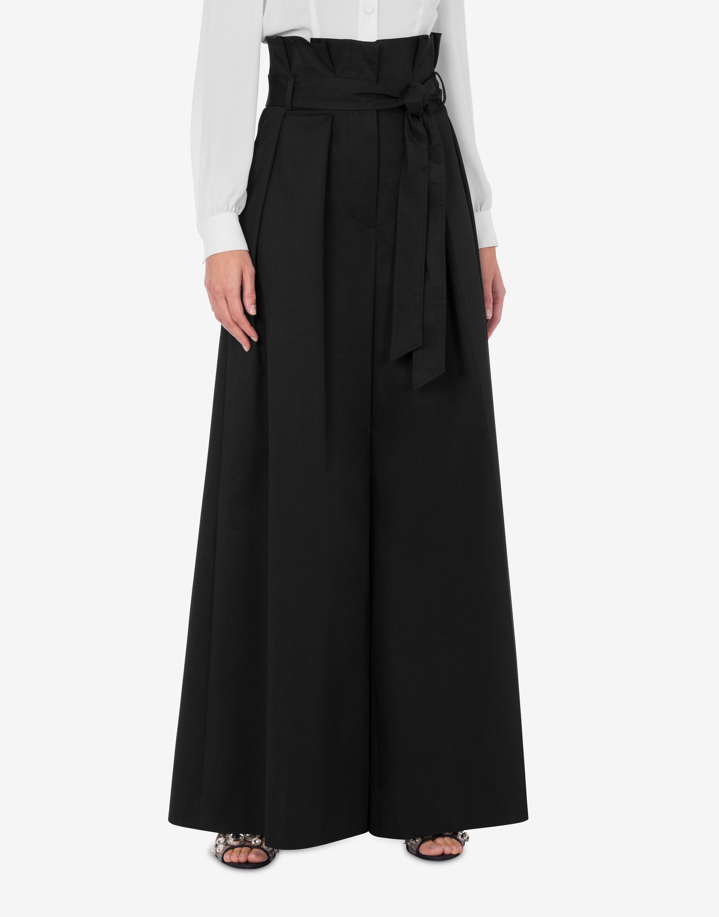 COTTON CANVAS OVERSIZED TROUSERS - 2