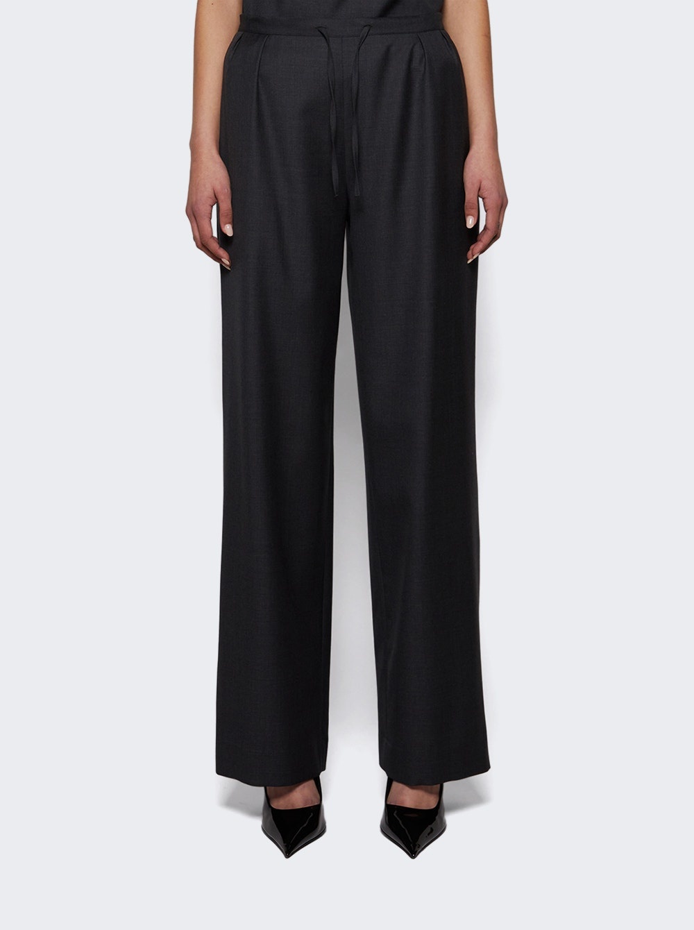 Cove Wool Pants Black Melange - 3