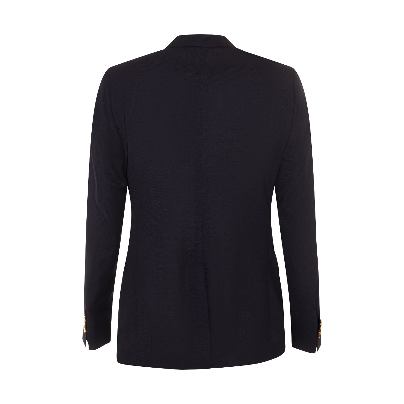 navy blue wool blazer - 2