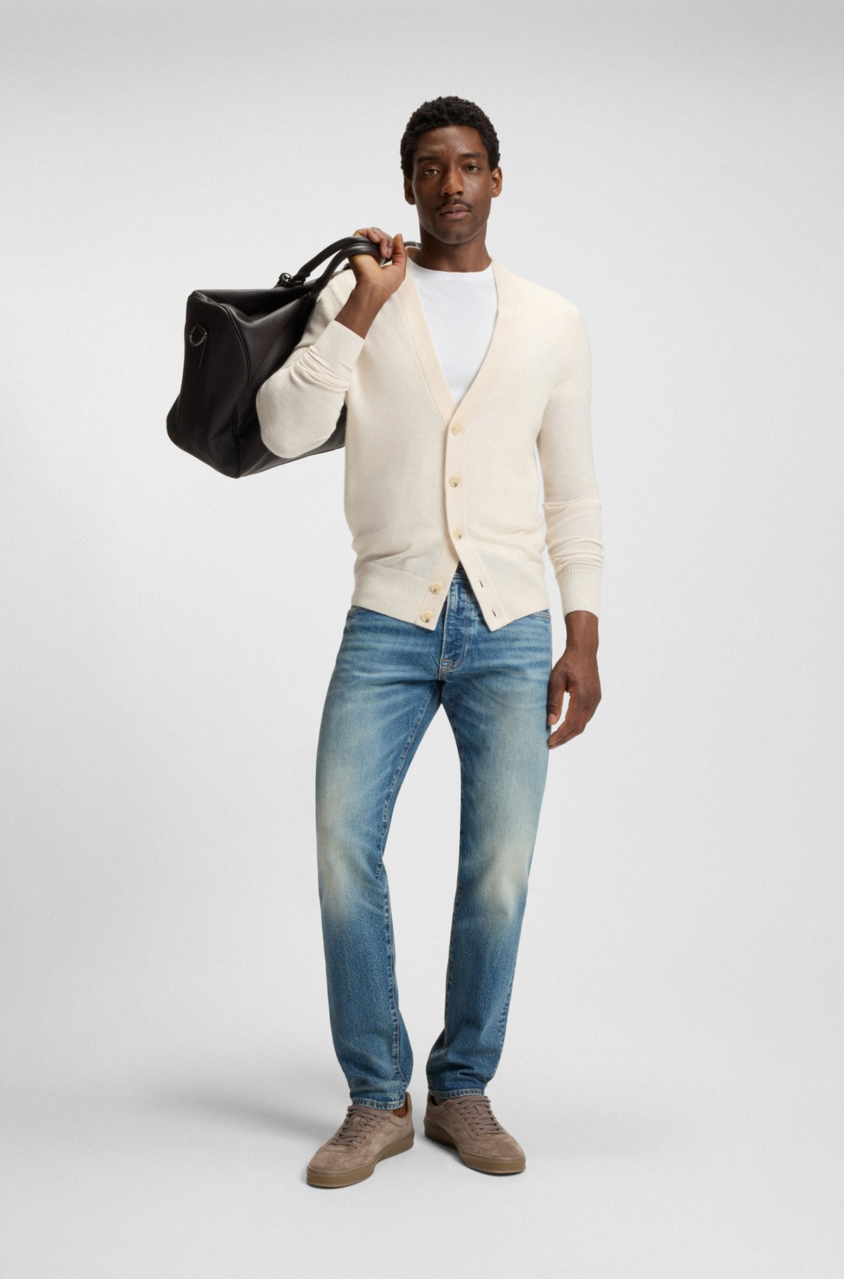 BECKHAM X BOSS LOW-TOP TRAINERS IN SUEDE - 3