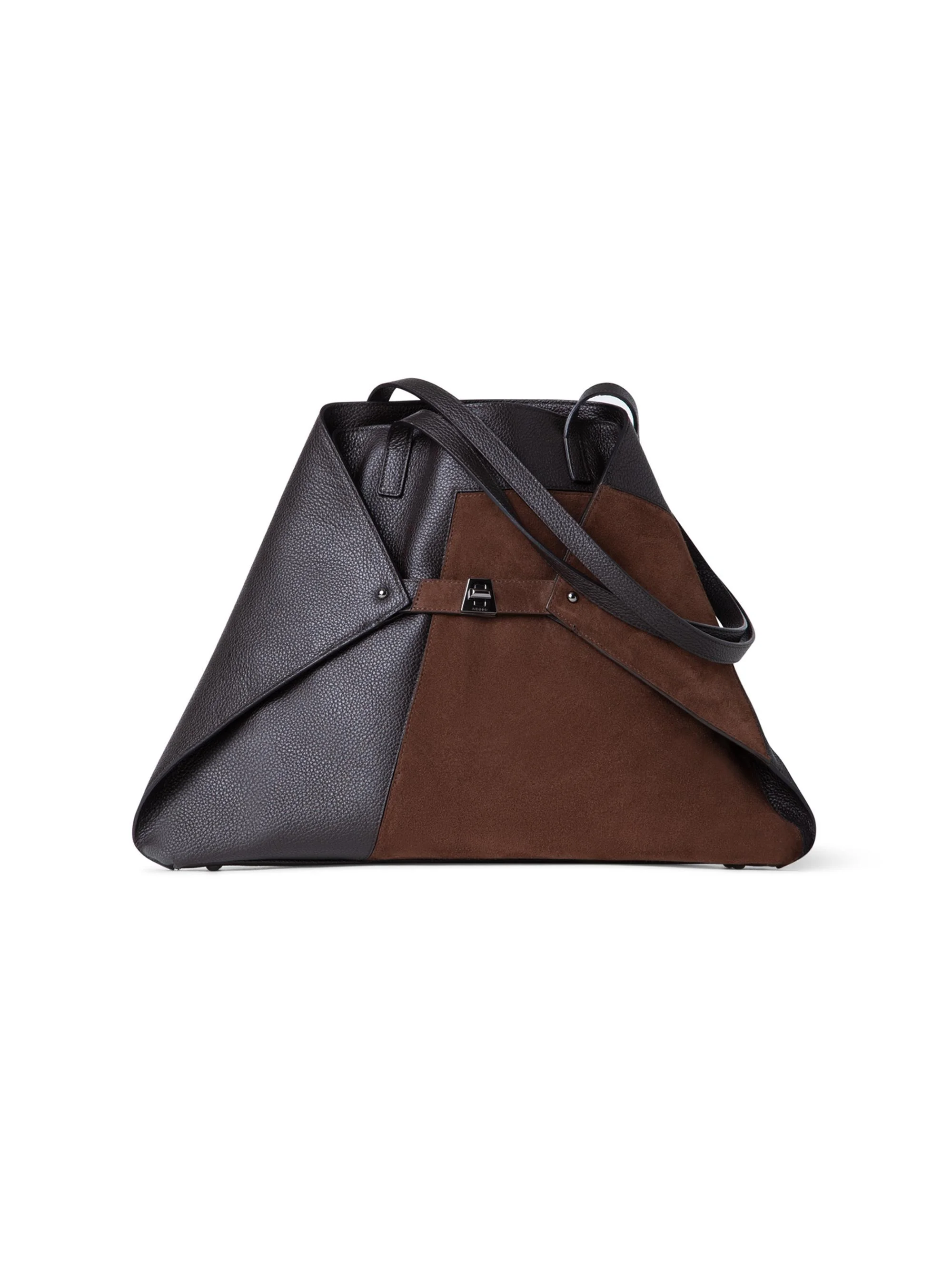 Women's Ai Medium Leather Tote Bag - Mocca - 1