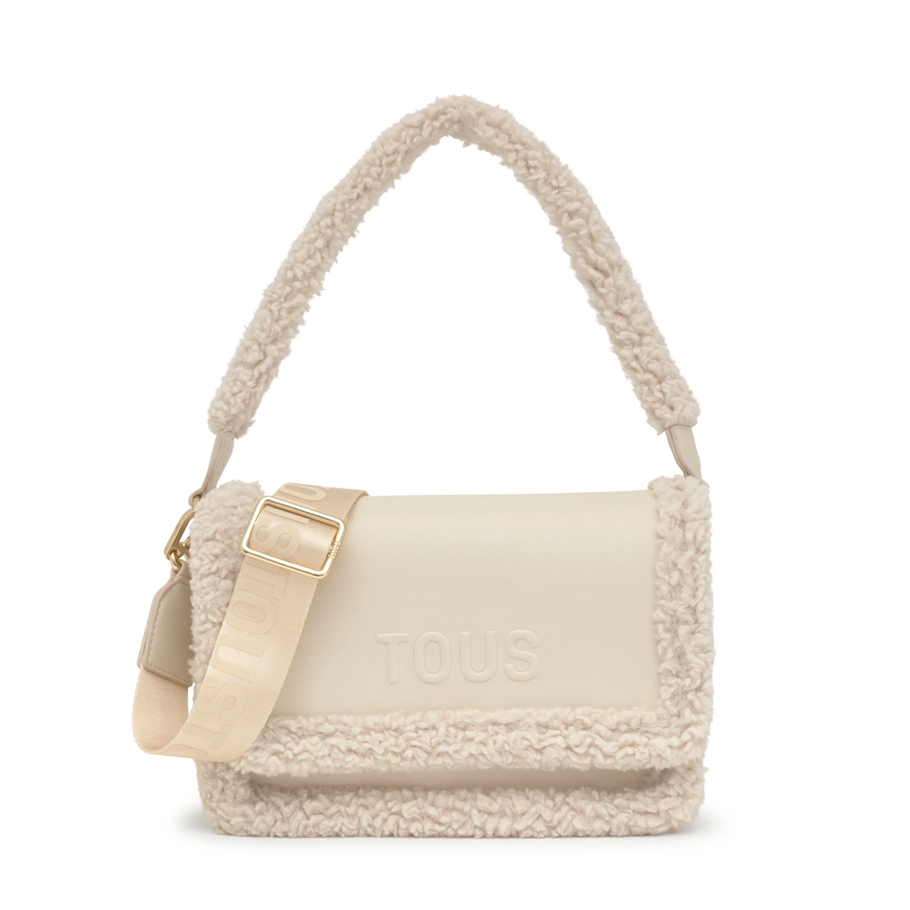 Beige medium Crossbody bag Audree Warm - 1