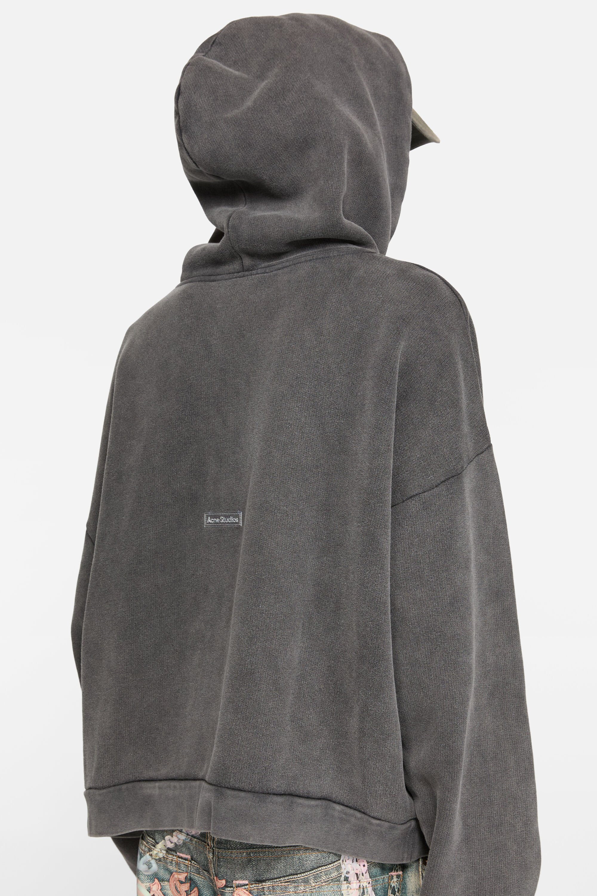 Hooded sweater logo patch - Faded black - 4
