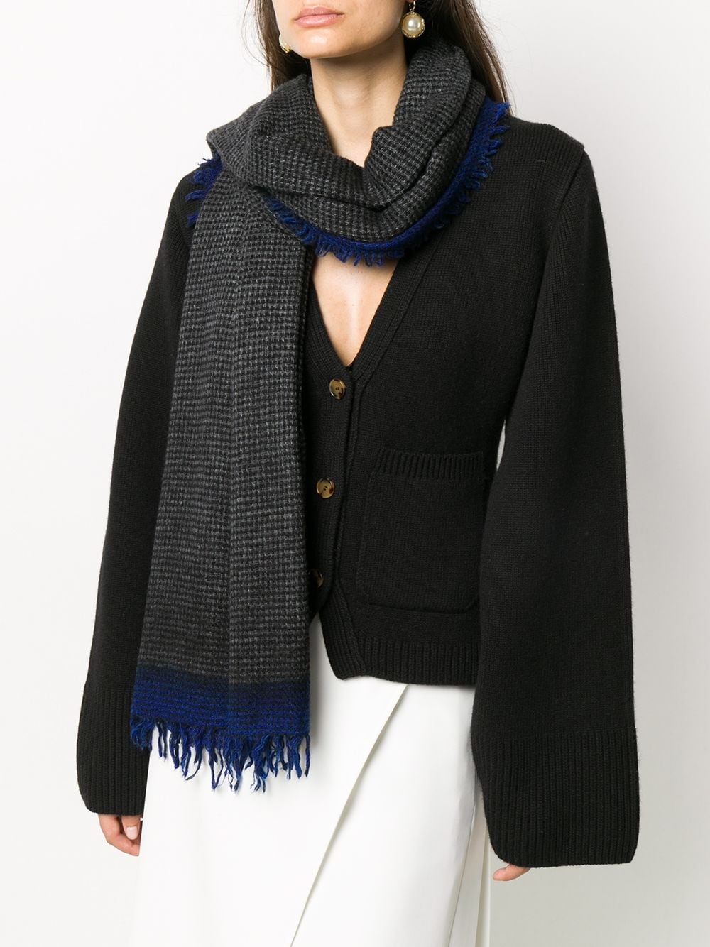 woven knitted scarf - 2