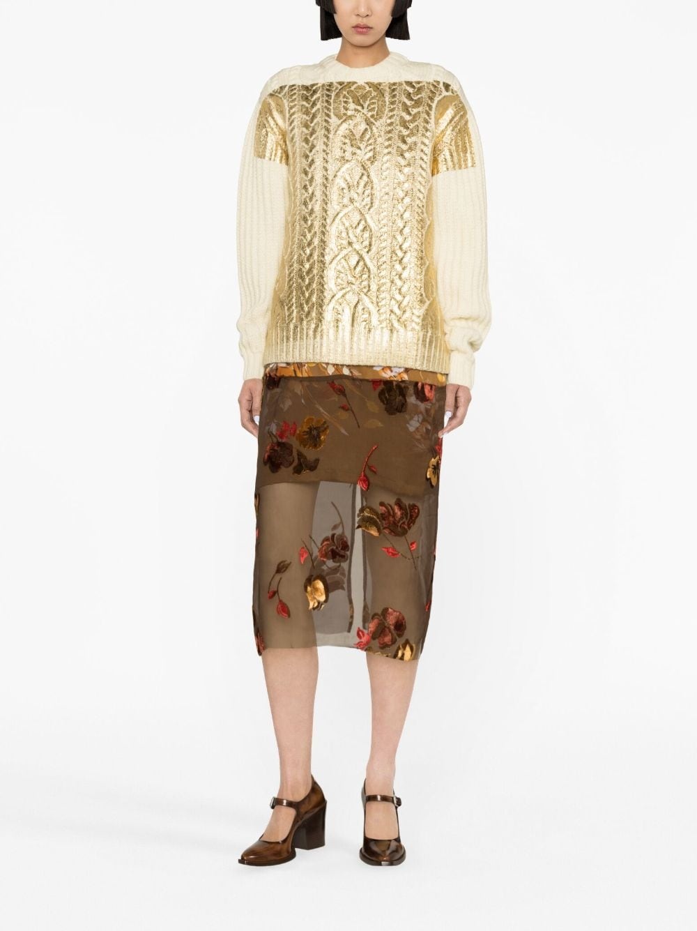 DRIES VAN NOTEN TEZZI WOOL SWEATER - 3