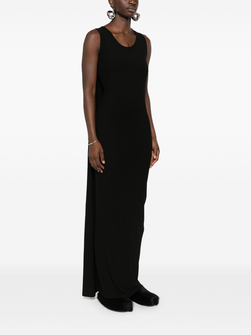 ribbed-knit sleeveless dress - 3