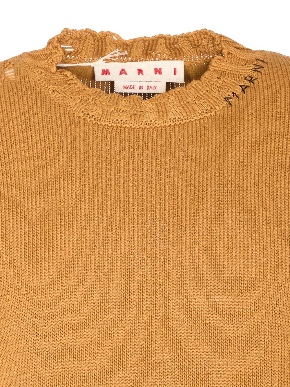 distressed-effect jumper - 3
