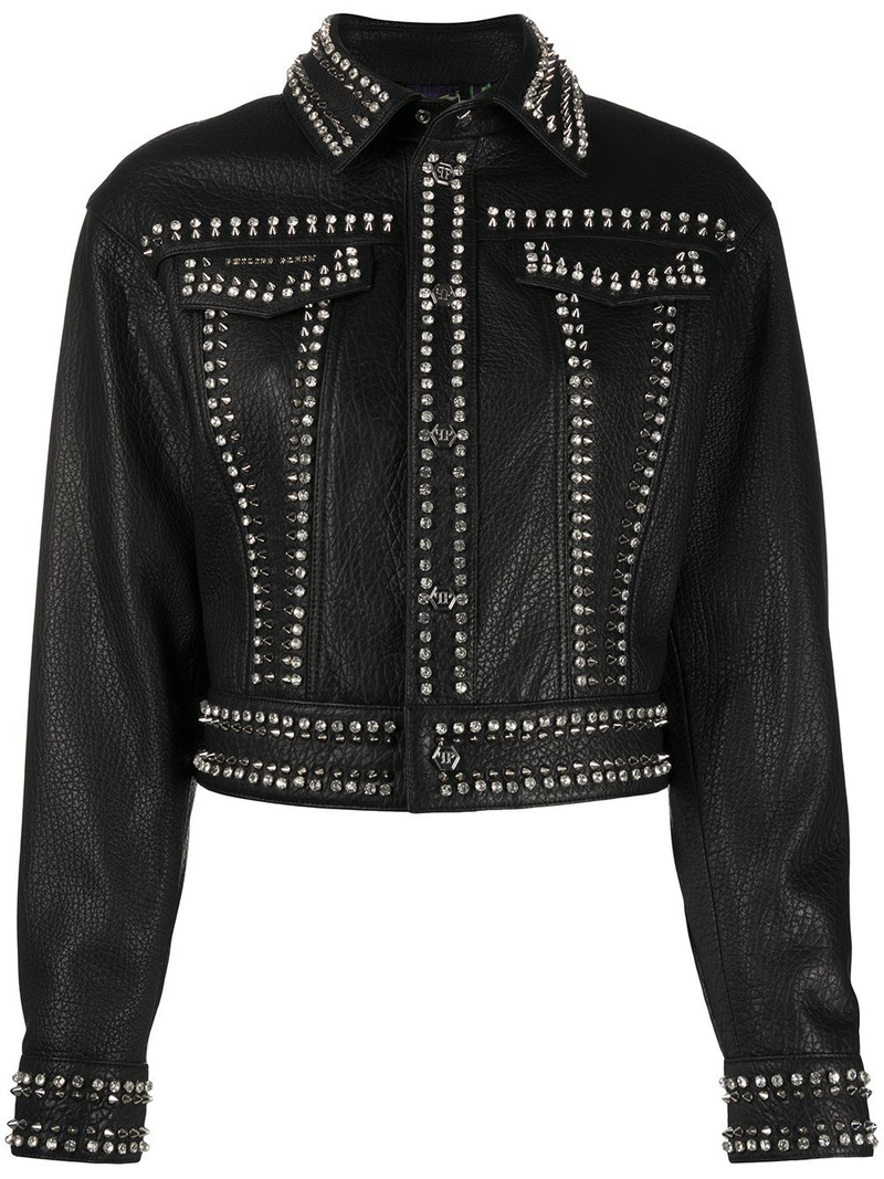 leather skull biker jacket 1