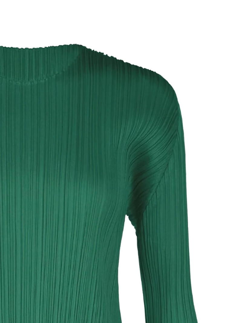Pleats Please Issey Miyake long-sleeve pleated midi dress outlook