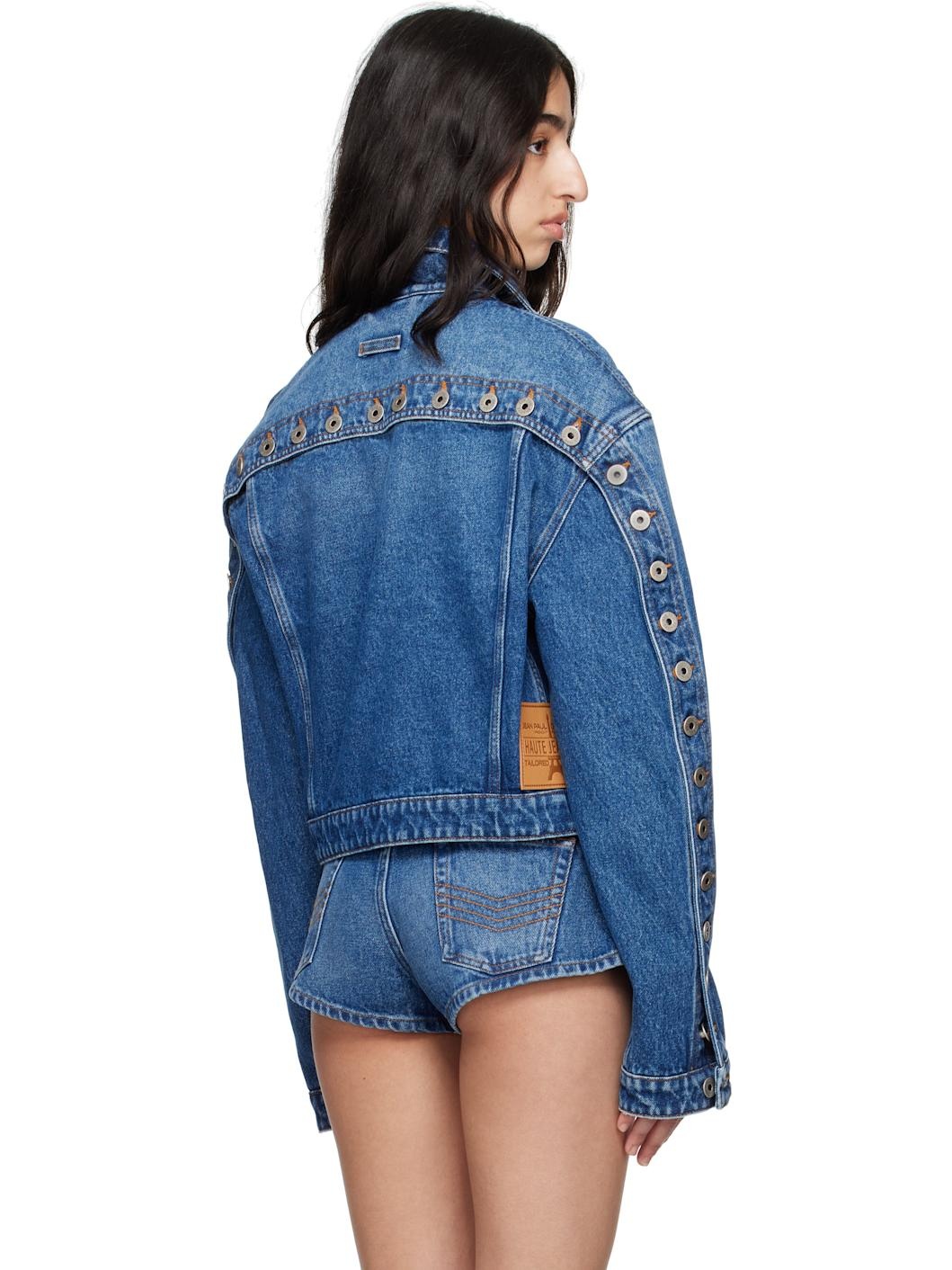 Blue 'The Buttoned' Denim Jacket - 3