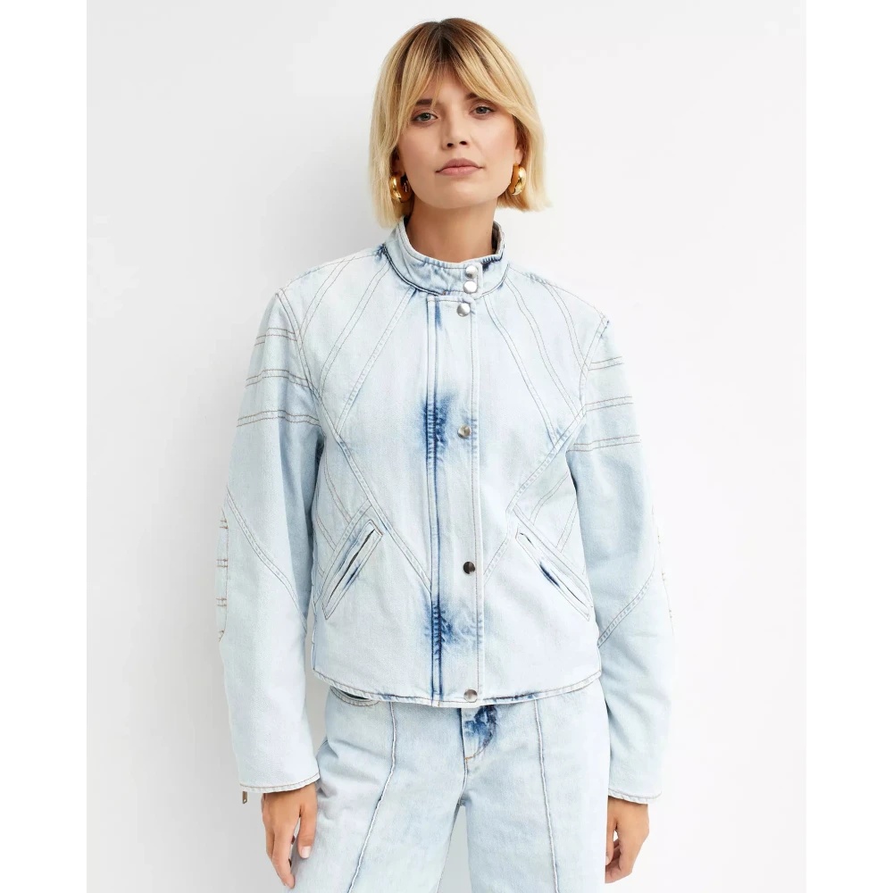 ISABEL MARANT｜DENIM JACKETS (CHADY (VE0203FB B1H09I 30B Light blue 'Chady' denim jacket Isabel Marant - Baum Und
