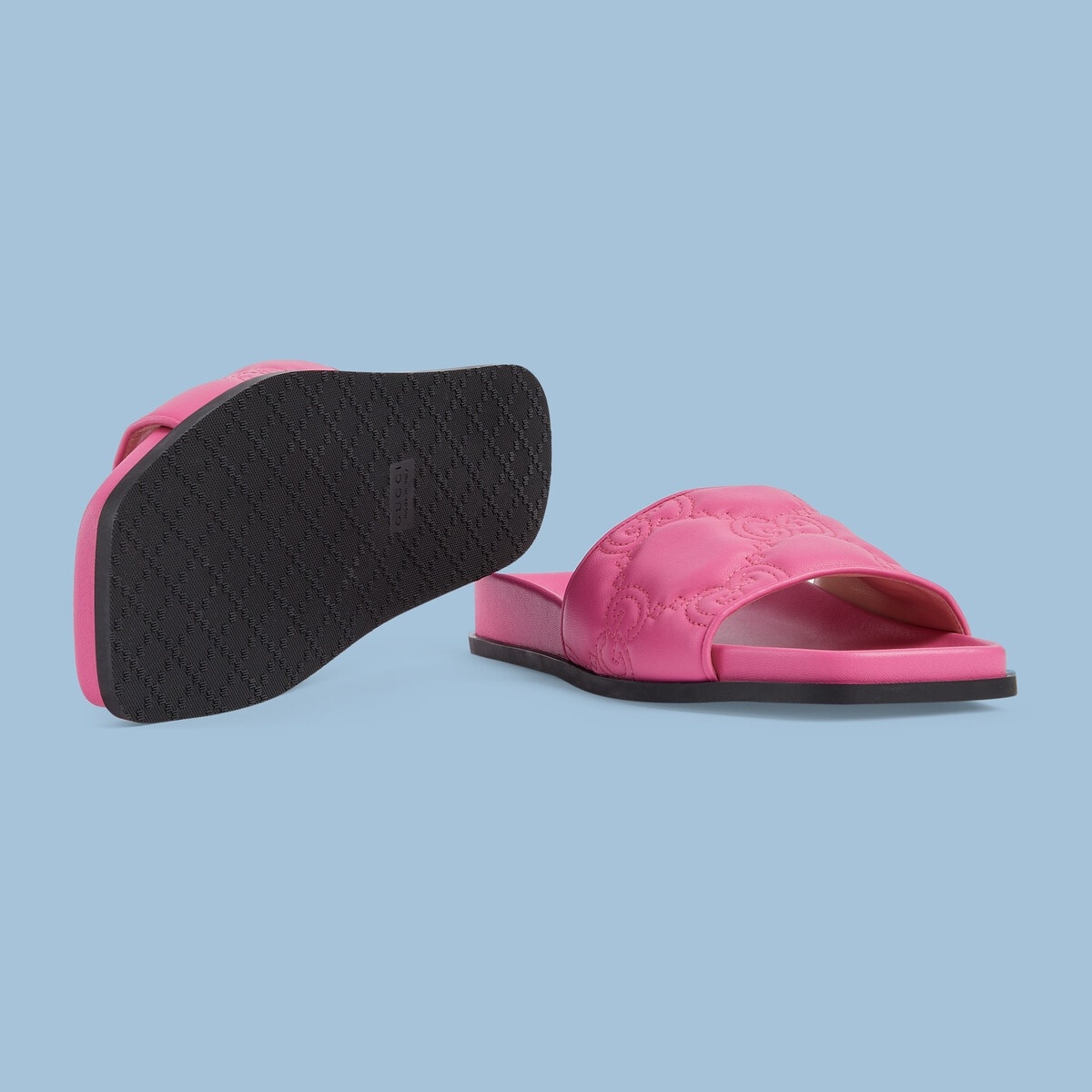 Women's GG matelassé slide sandal - 6