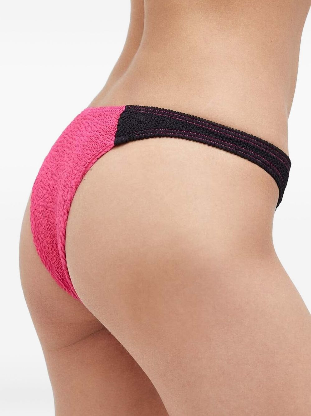 textured-paneled bikini bottoms - 2