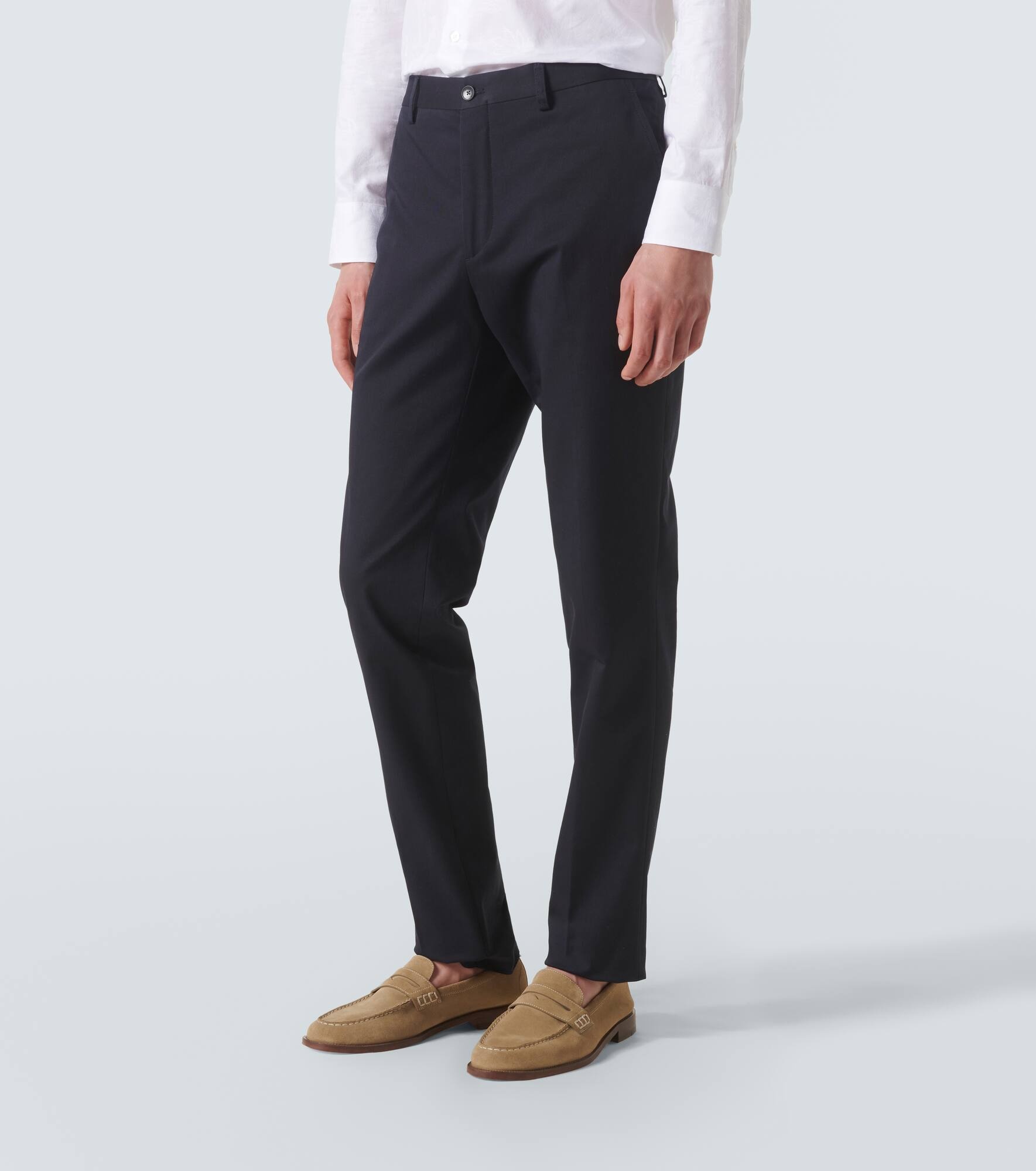 Floral cotton jacquard chinos - 3