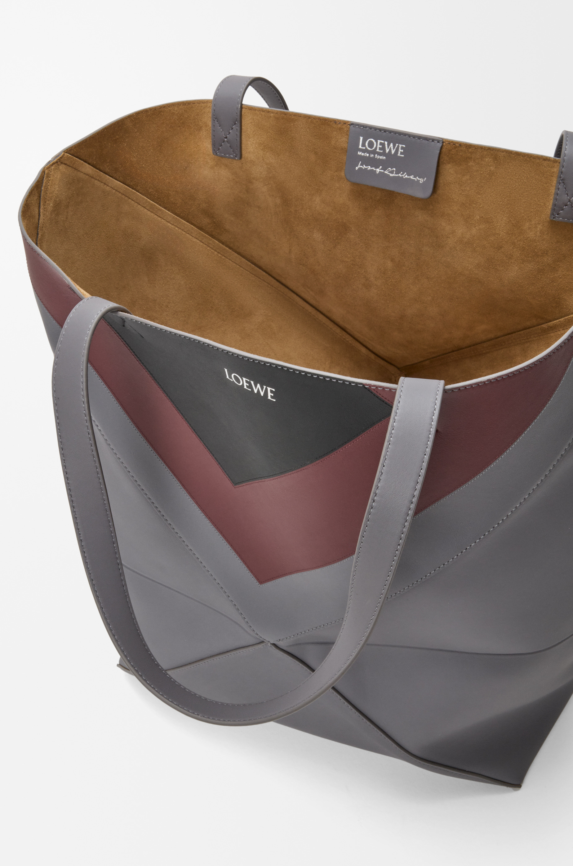 XL Puzzle Fold tote in nappa calfskin - 9