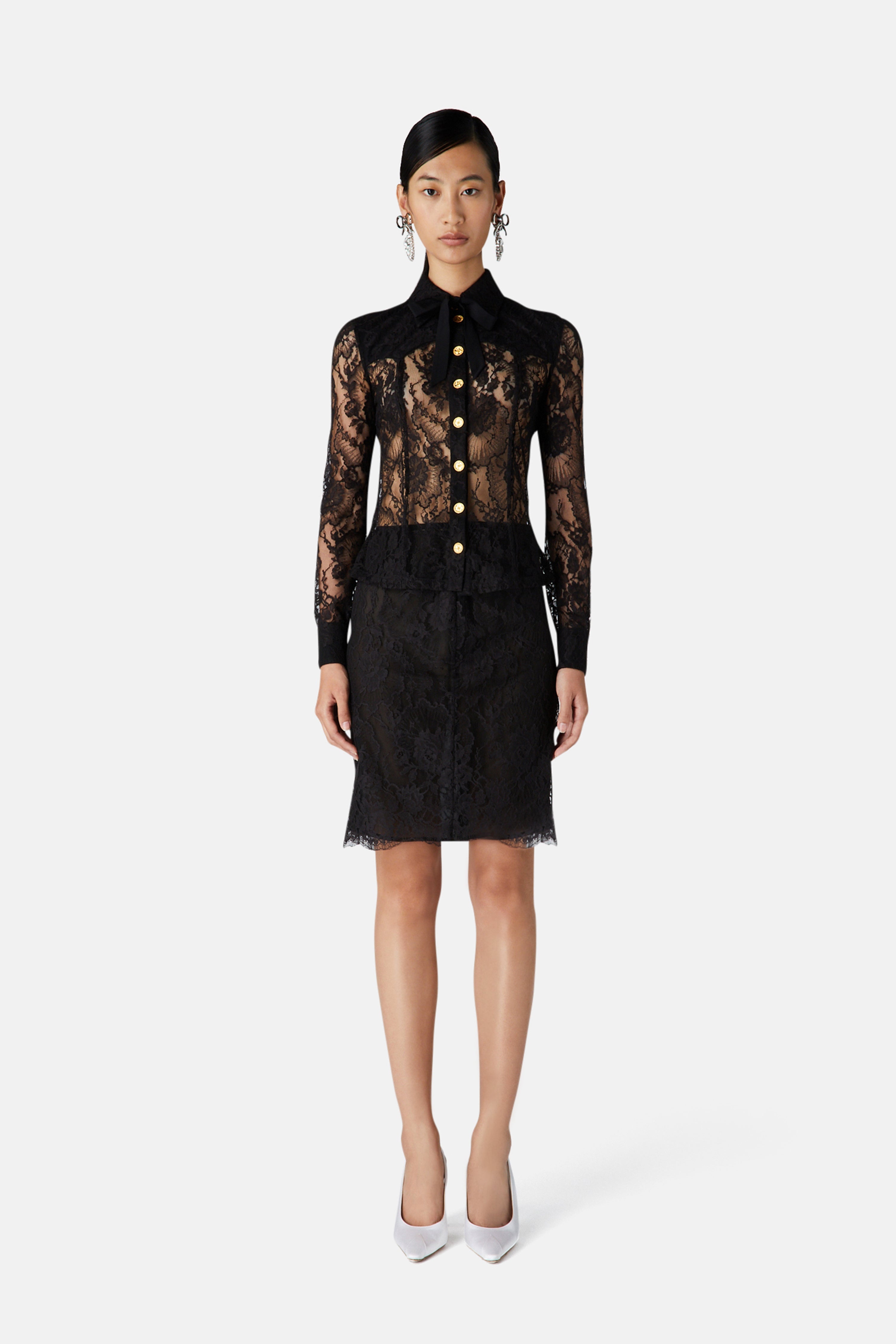 LACE SHIRT WITH BUTTONS - 3