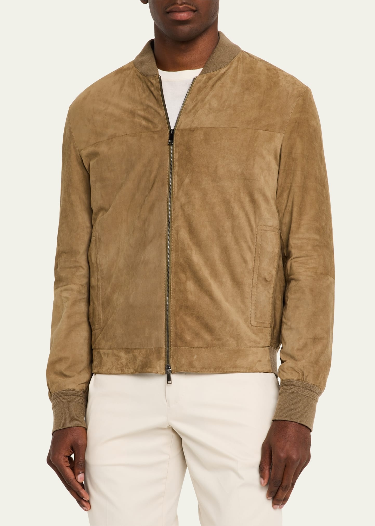 Men's Suede Full-Zip Blouson - 4