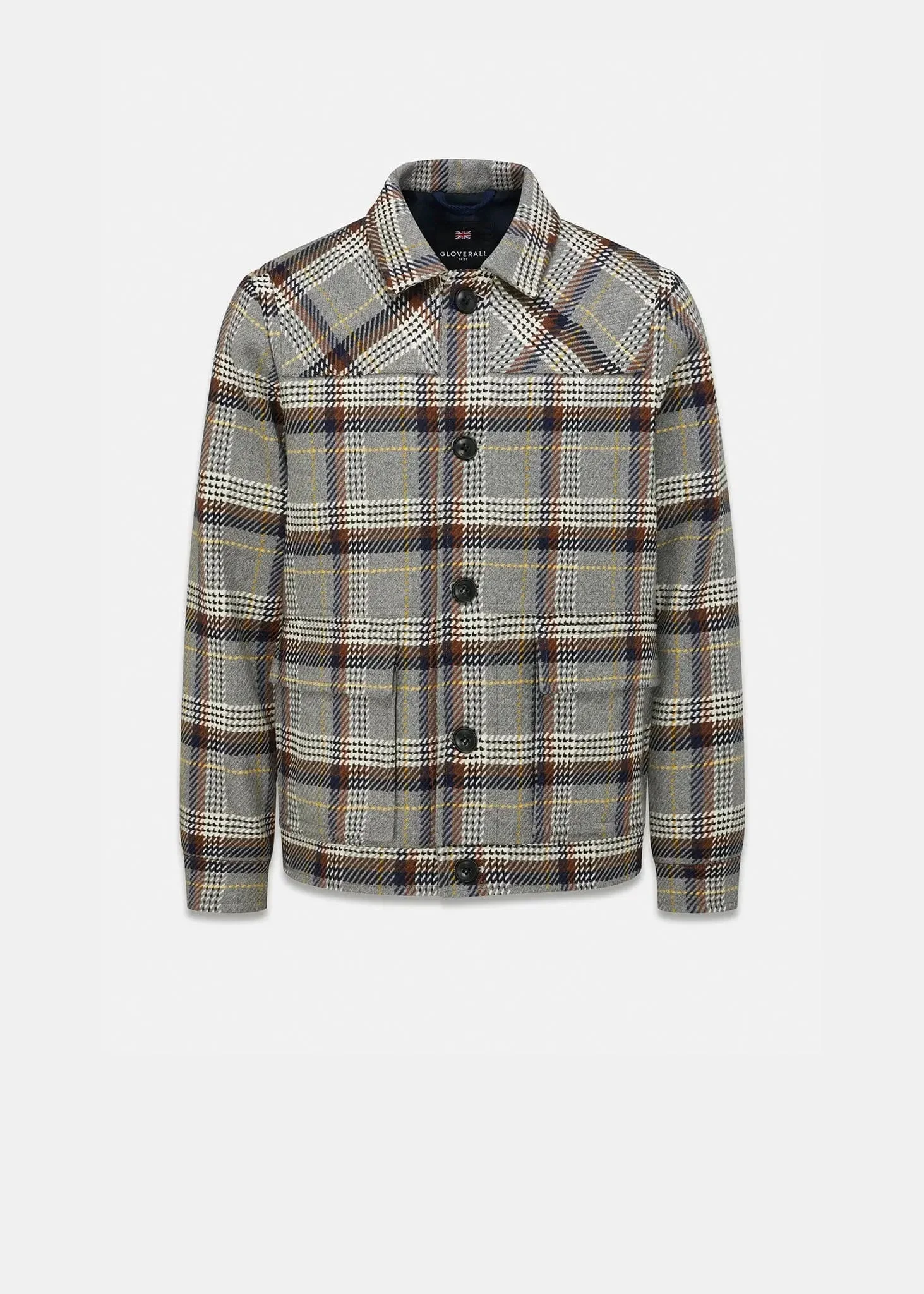 Men's Oliver Jacket Grey Check - 1
