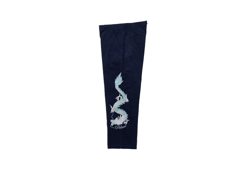 PALACE DOUBLE DRAGON TOUR PLAIN PANT NAVY outlook