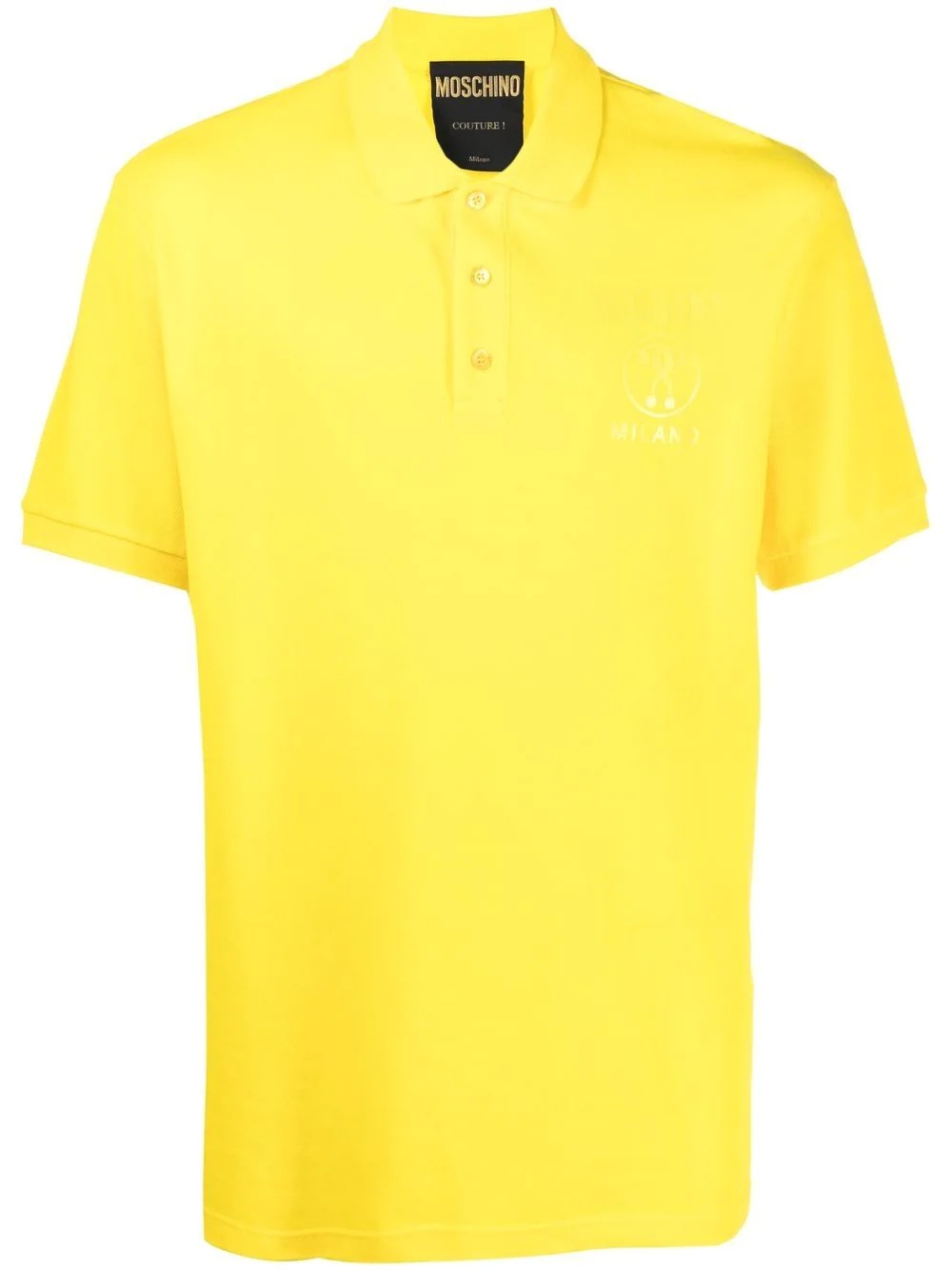 chest logo-print polo shirt - 1