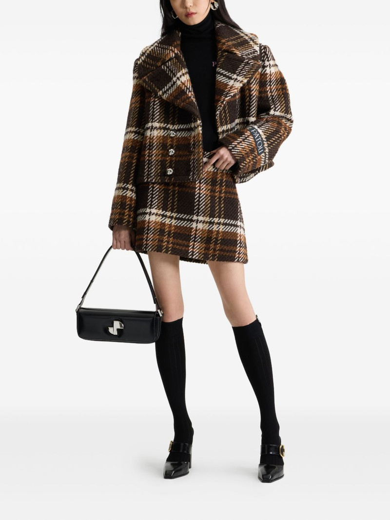 PATOU plaid double-breasted jacket outlook