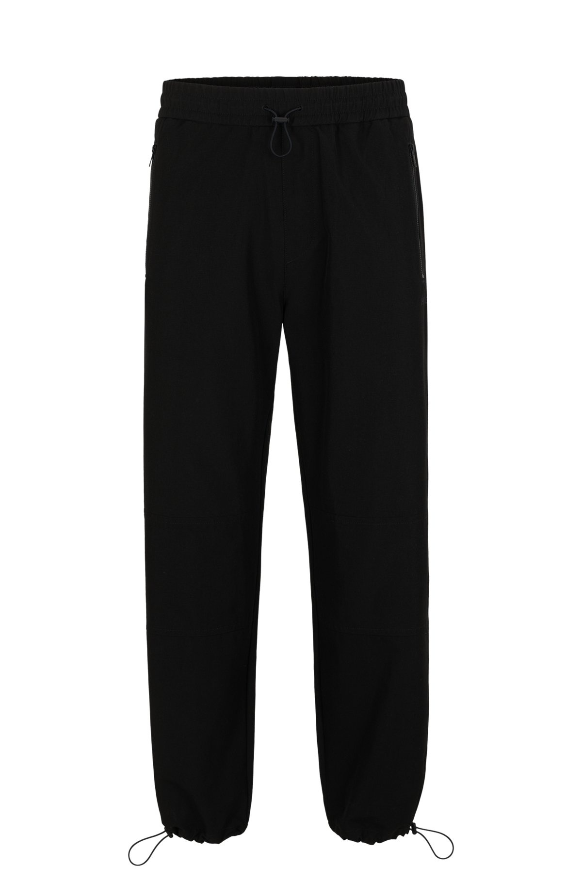 WATER-REPELLENT TROUSERS WITH ADJUSTABLE HEMS - 1