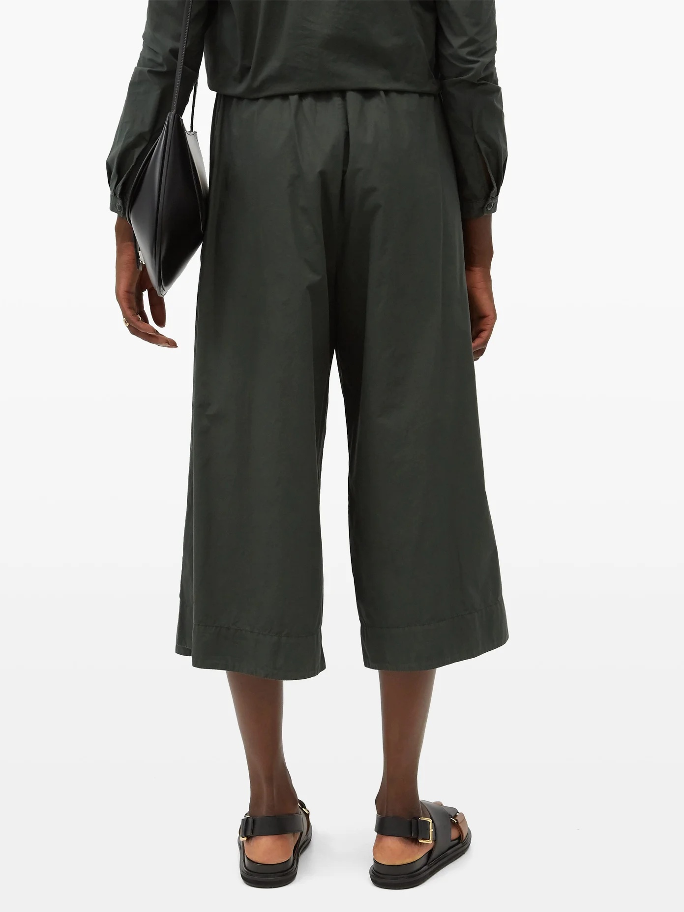 The Boxer high-rise cotton-poplin culottes - 5