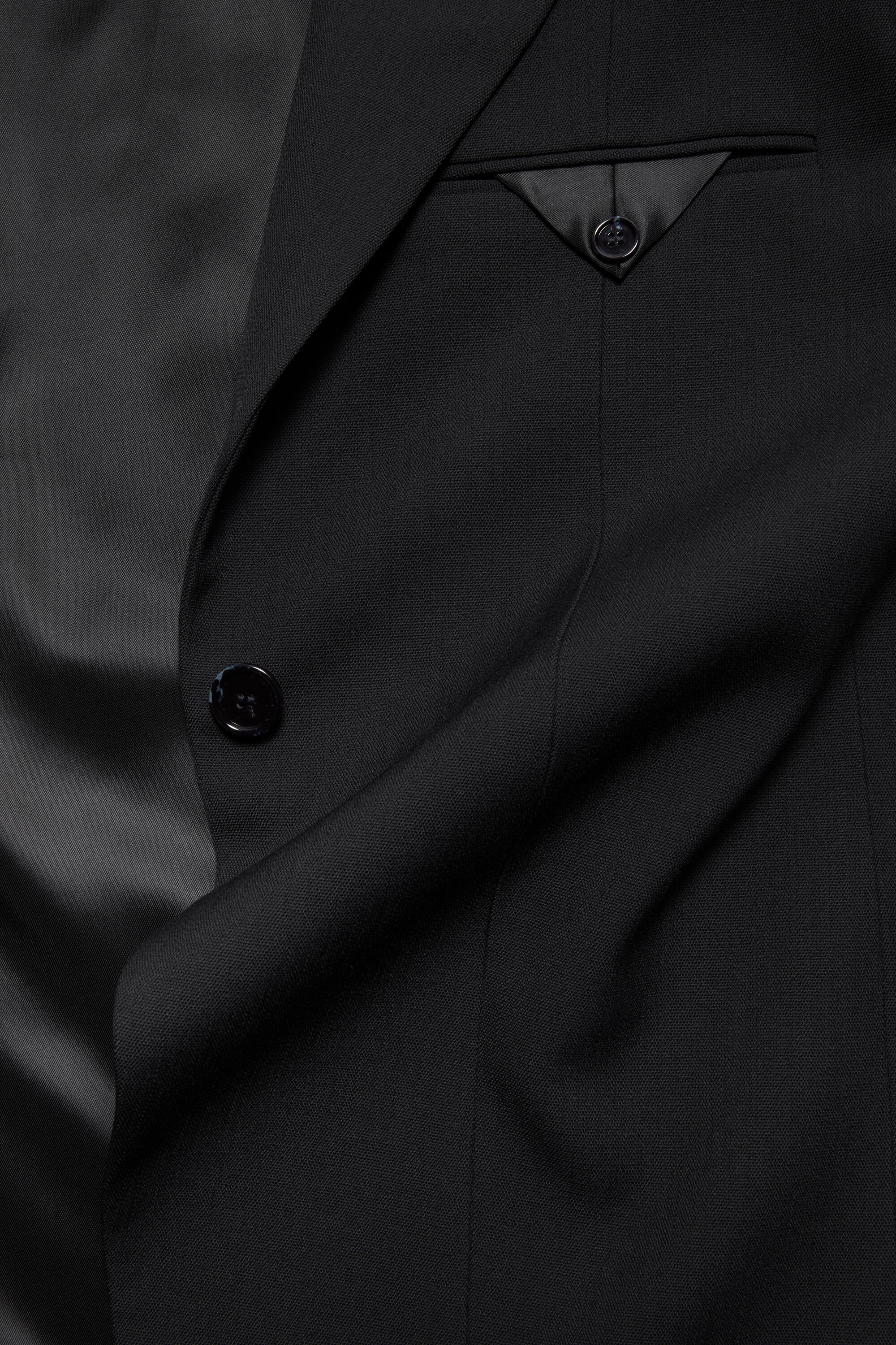 Single-breasted jacket - Black - 6