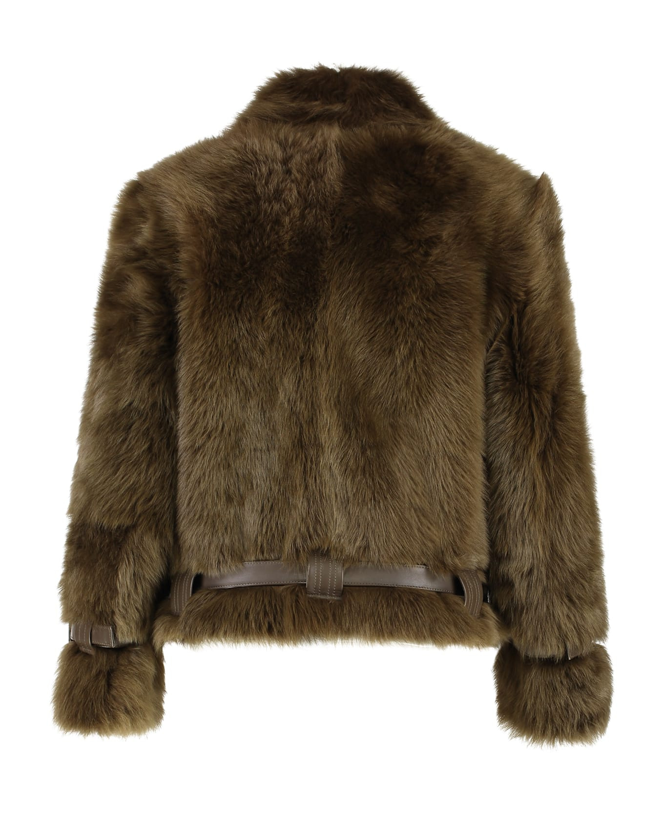 Fur And Leather Jacket - 2