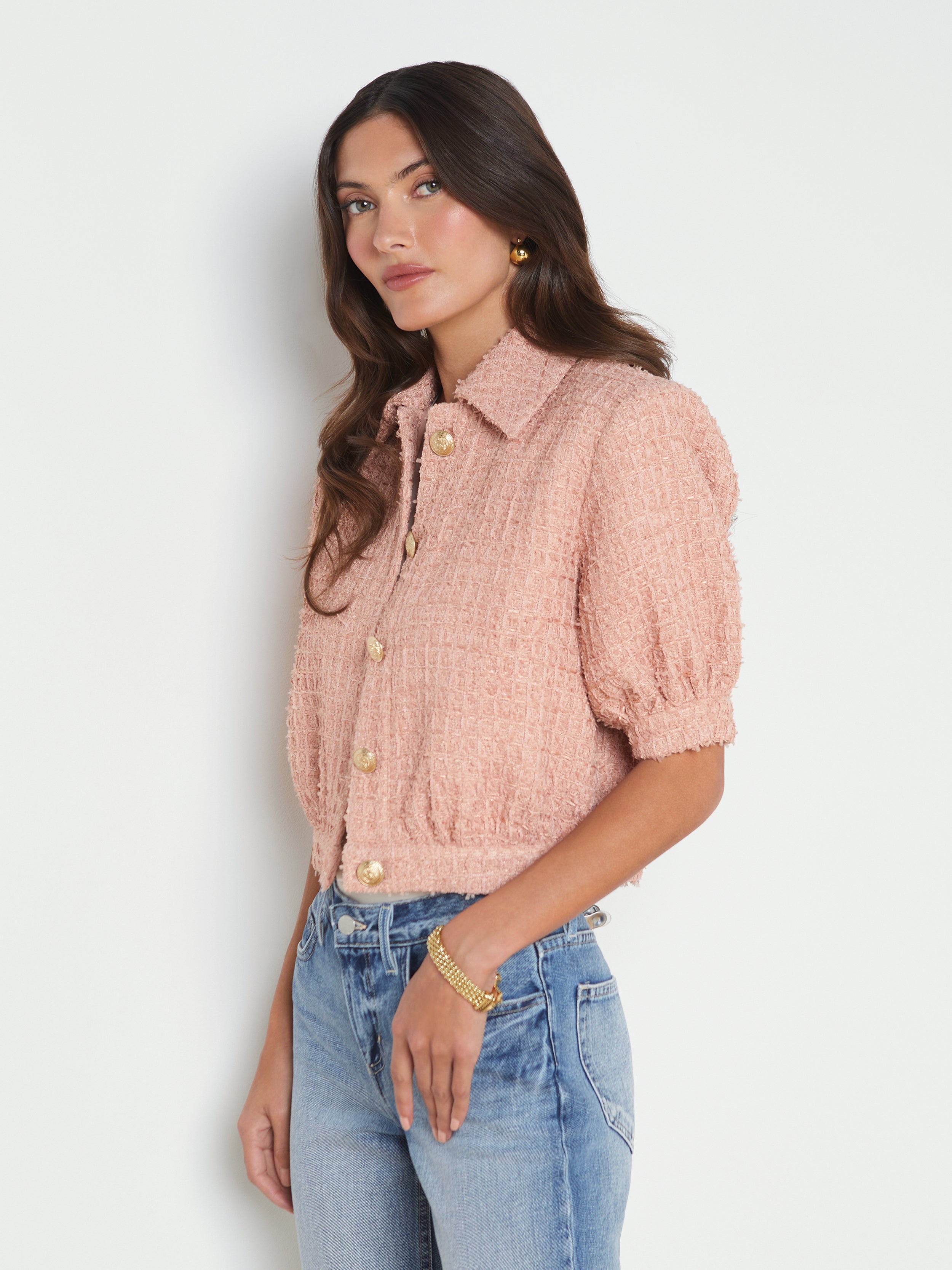 Cove Cropped Tweed Jacket - 3