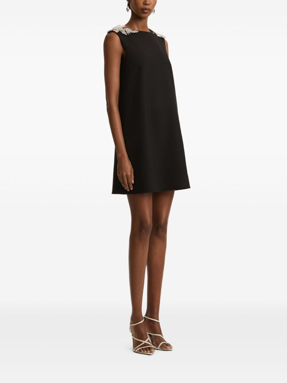 sequin-embellished open-back mini dress - 3