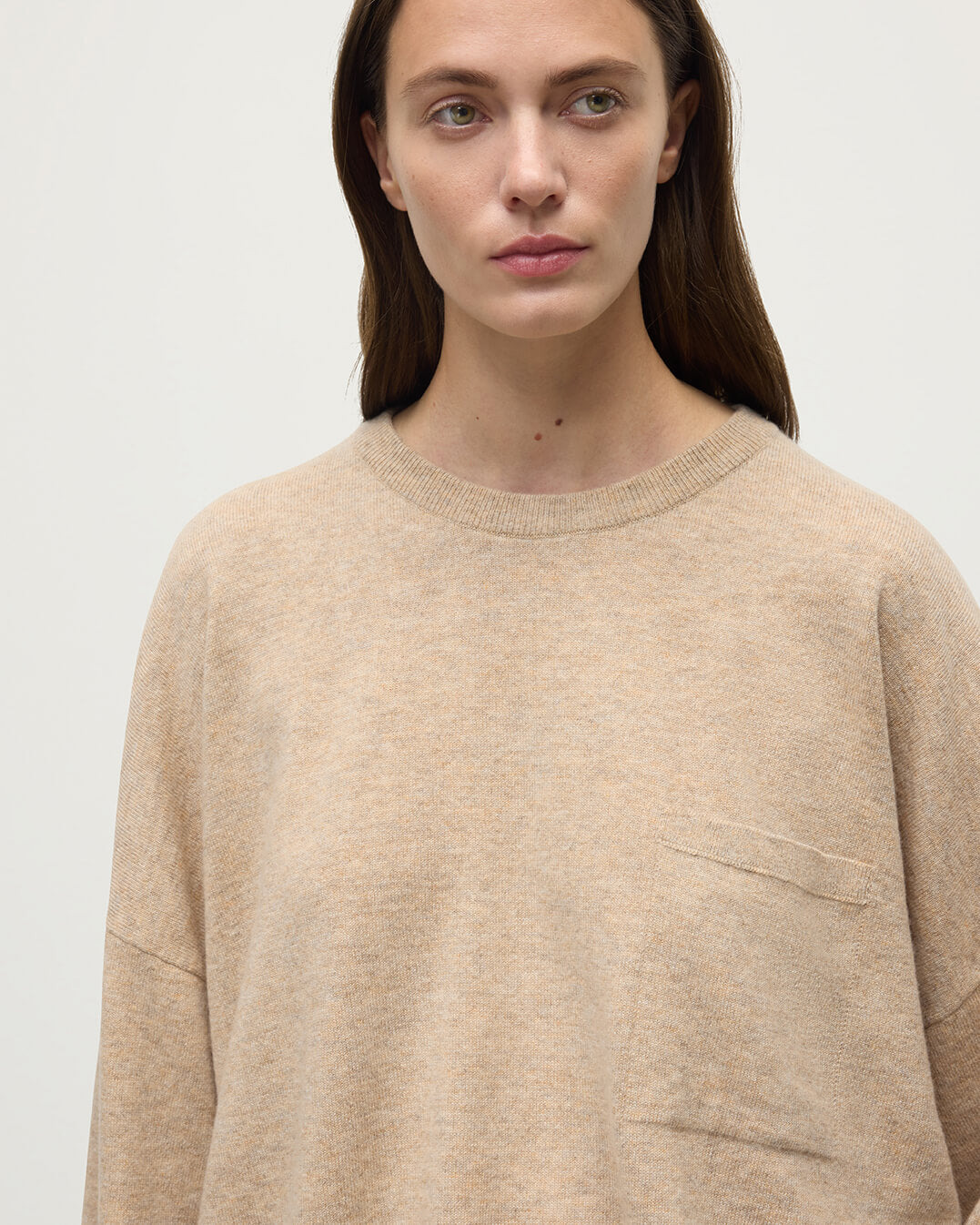 Gauzy Pocket Natural Cashmere Jumper - 5