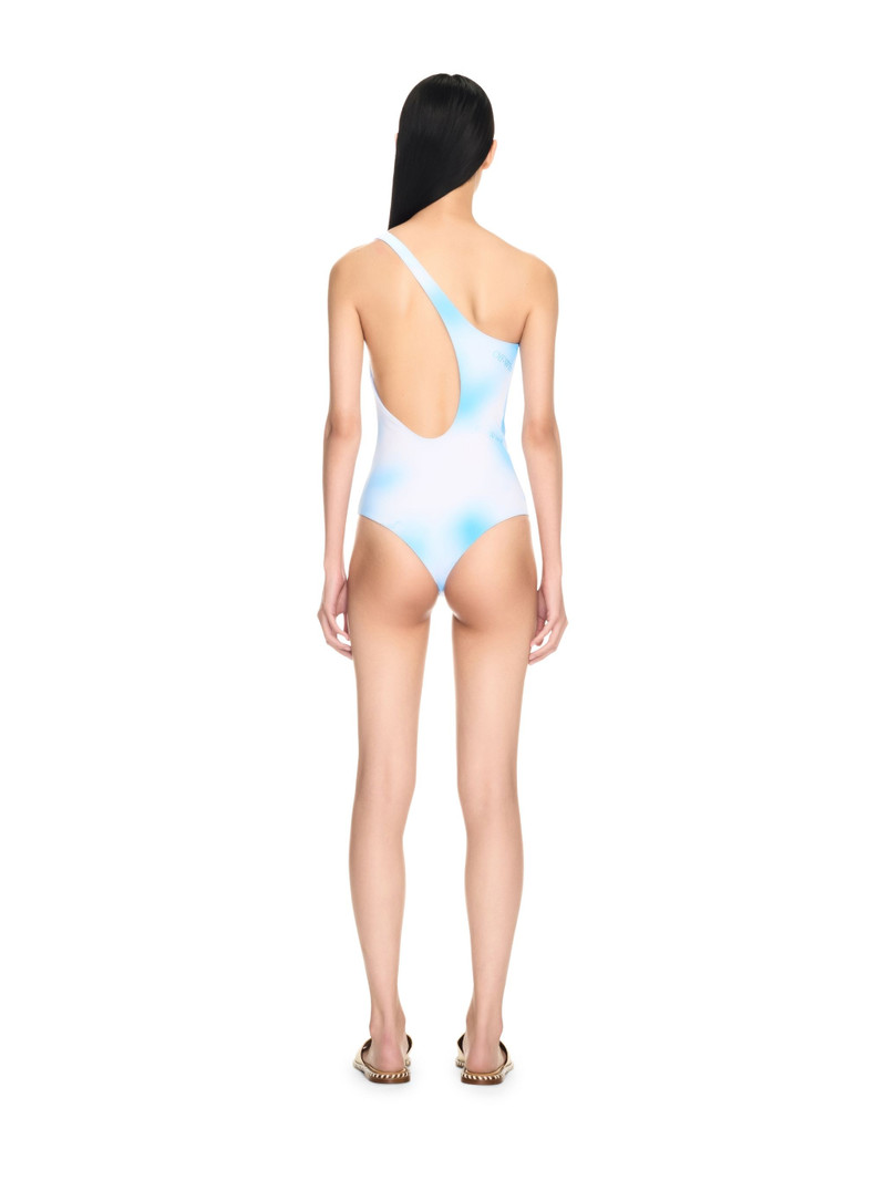 Gradient One Shoulder Swim Suit 4