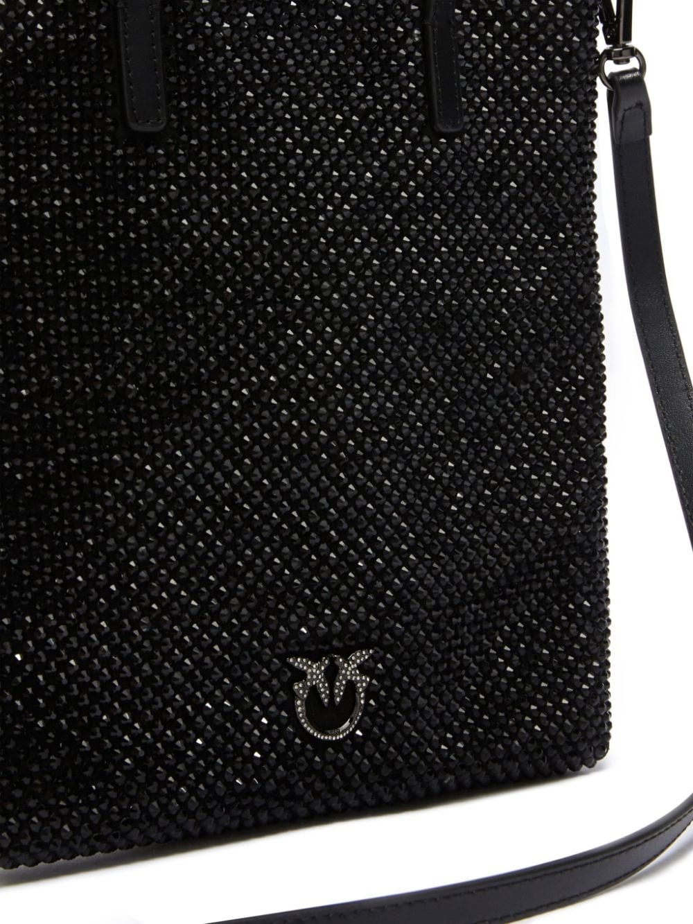 rhinestone-embellished tote bag - 3