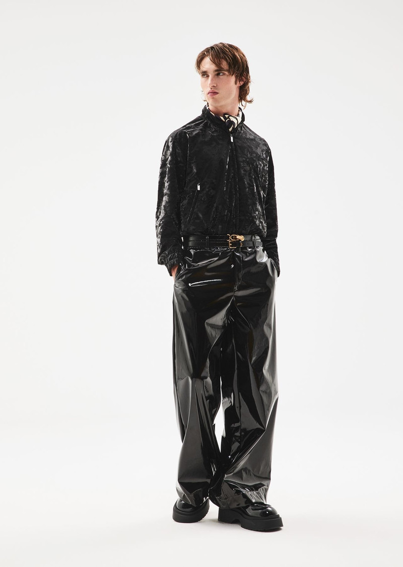 Camouflage blouson in vinyl-look technical fabric 6