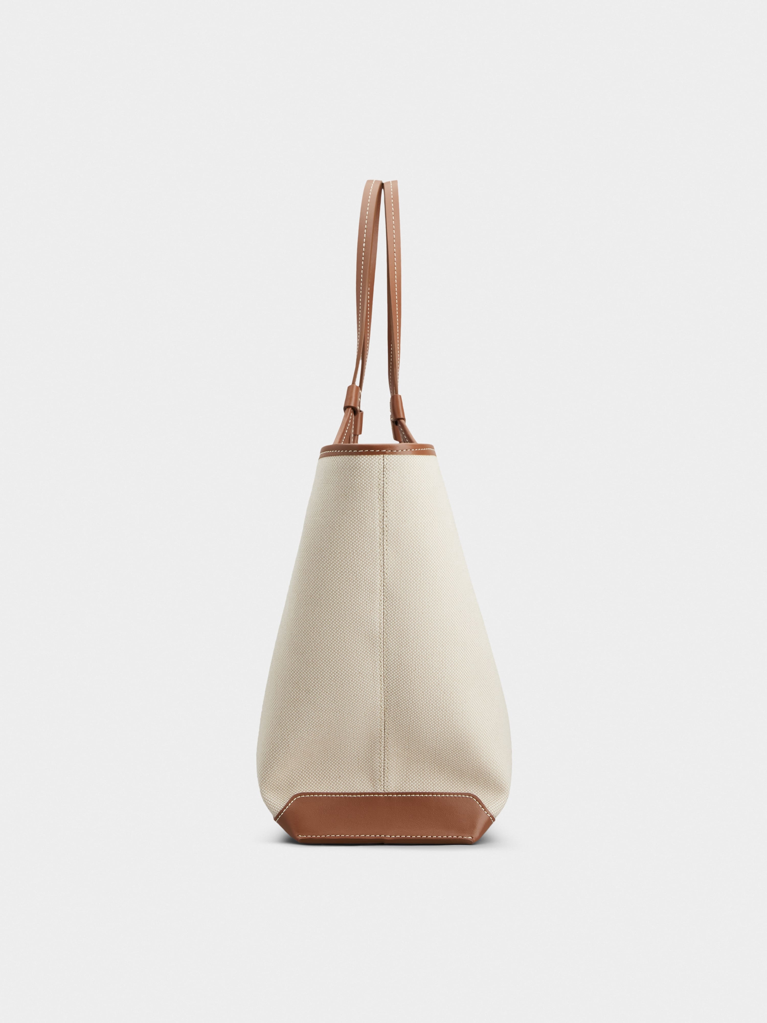 Viv' Choc Medium Shopping Bag in canvas - 2