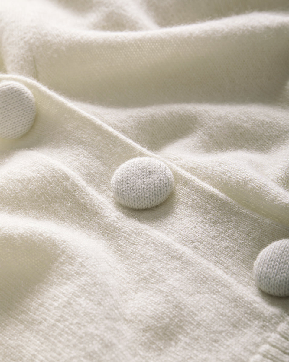 SOLENE SHORT SLEEVE CASHMERE CARDIGAN - 5