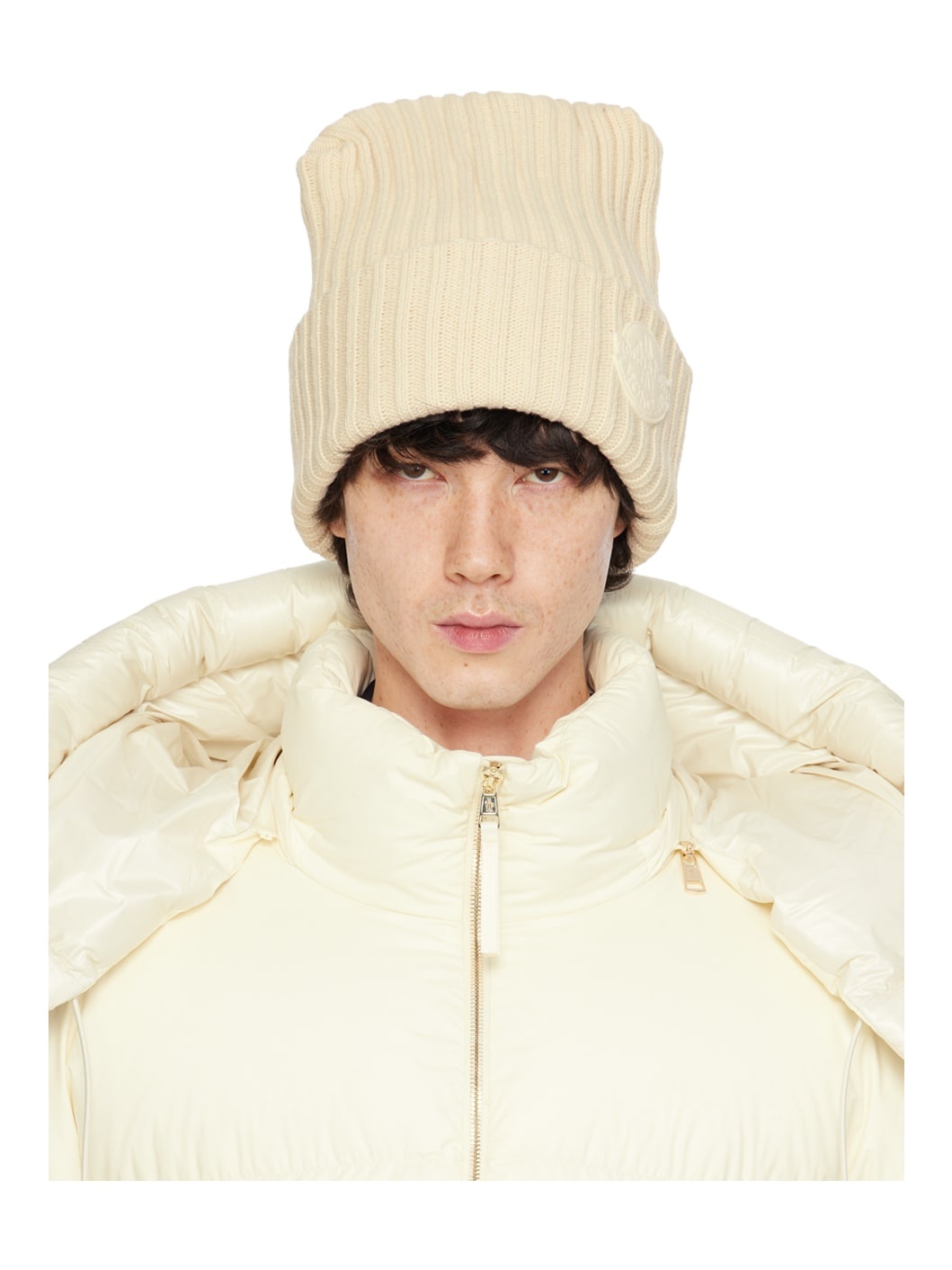 Moncler x Roc Nation Off-White Beanie - 1