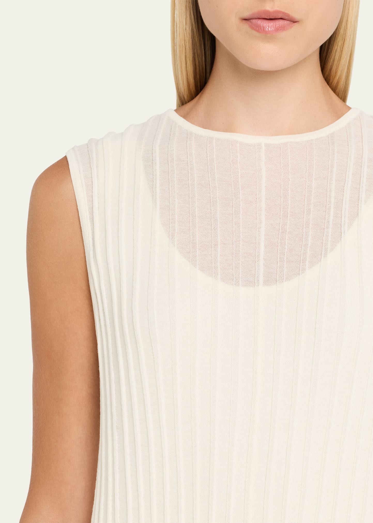 Ada Sleeveless Rib Knit Maxi Dress - 5