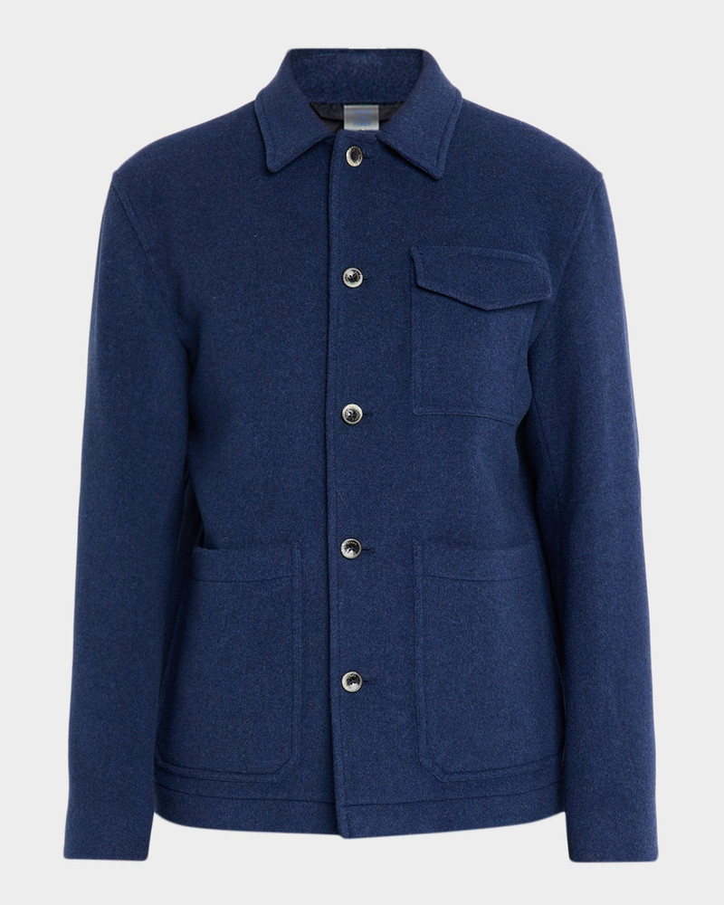 Men's Field Jacket in Soft Recycled Wool 1