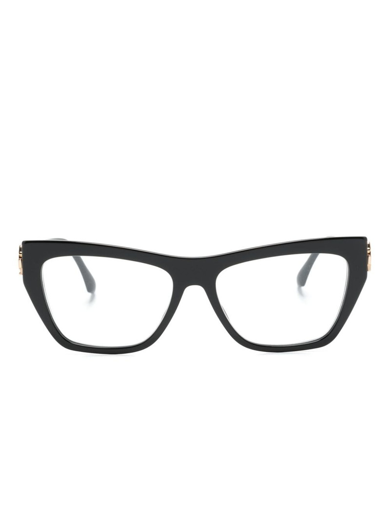 Pegaso-motif butterfly-frame glasses 1