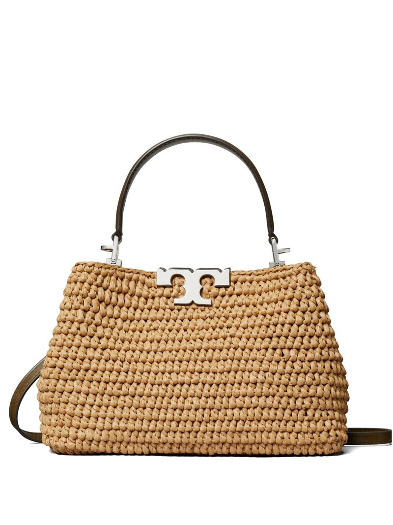 Eleanor raffia satchel 1
